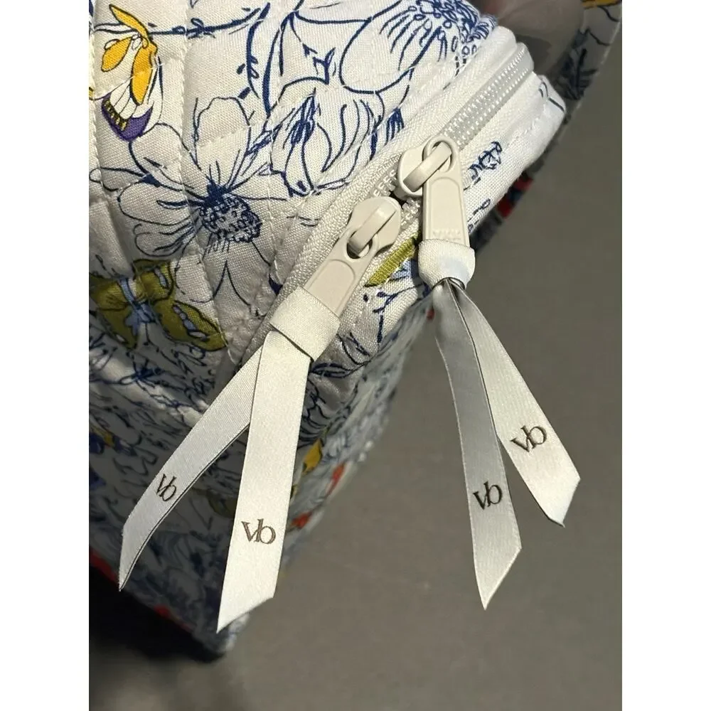 Vera Bradley Coast Breezy Butterflies Grand Hanging Organizer Travel Makeup Bag